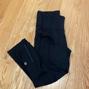 Lululemon fast and free cropped tights. Size 4.